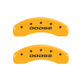 MGP 4 Caliper Covers Engraved F & R Broken D/Dodge Yellow Finish Black Char 2006 Dodge Durango - 12134SDODYL