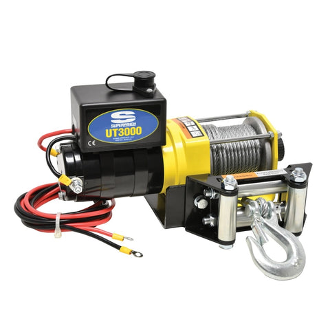 Superwinch 3000 LBS 12V DC 3/16in x 40ft Steel Rope UT3000 Winch - 1331200