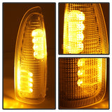 xTune Ford Superduty F250-F650 03-07 Amber LED Mirror Signal Lens - Clear ACC-LED-FDSD99-MR-C - 9924712