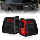 ANZO 07-17 Ford Expedition LED Taillights w/ Light Bar Black Housing Smoke Lens - 311409