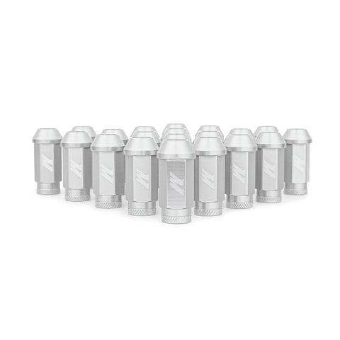 Mishimoto Aluminum Locking Lug Nuts M12x1.25 20pc Set Silver - MMLG-125-20LSL