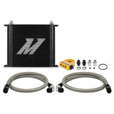 Mishimoto Universal Thermostatic Oil Cooler Kit 34-Row Black - MMOC-U34TBK