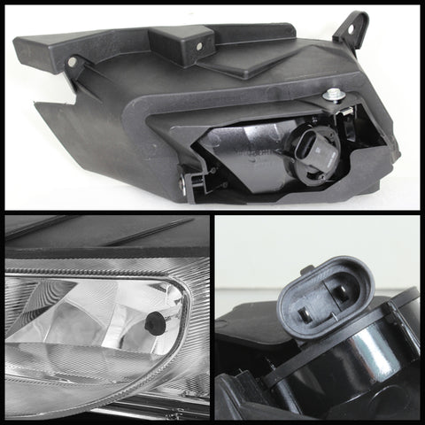 Spyder Mazda 3 2.5L 2010-2011 (excluding Speed3 Models)OEM Fog Lights w/Switch Clear FL-MM32010-C - 5070456