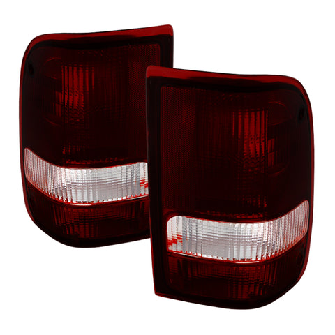 Xtune Ford Ranger 93-97 OE Style Tail Lights Red Smoked ALT-JH-FR93-OE-RSM - 9030574