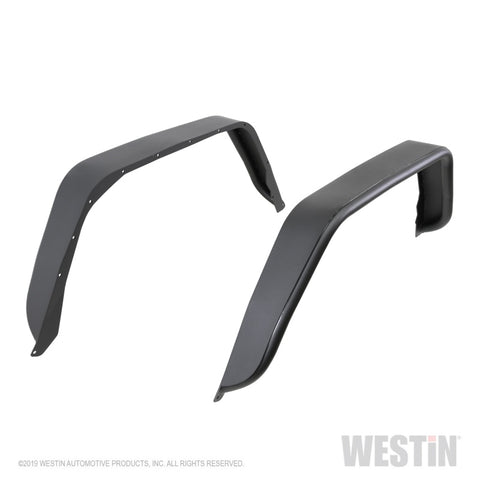 Westin 2020 Jeep Gladiator Tube Fenders - Rear - Textured Black - 62-1065