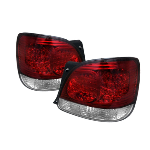 Spyder Lexus GS 300/400 98-05 LED Tail Lights Red Clear ALT-YD-LGS98-LED-RC - 5005731