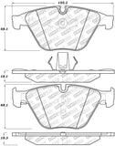 StopTech Street Select 12-19 BMW 640i Front Brake Pads - 305.15050