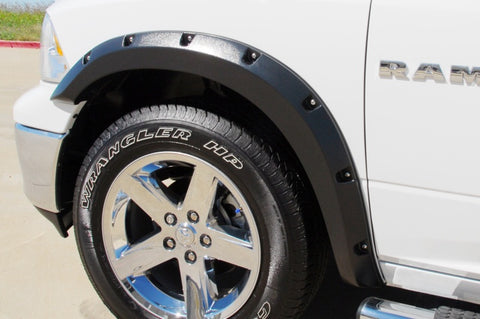 Lund 10-17 Dodge Ram 2500 RX-Rivet Style Textured Elite Series Fender Flares - Black (4 Pc.) - RX205T