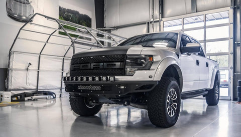 Addictive Desert Designs 10-14 Ford F-150 Raptor Race Series R Front Bumper - 10 Single Lights - F014532910103