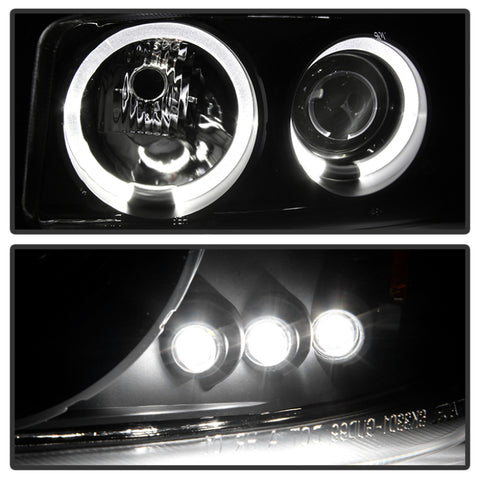 Spyder GMC Sierra 1500/2500/3500 99-06 Projector Headlights LED Halo LED Black PRO-YD-CDE00-HL-BK - 5009357