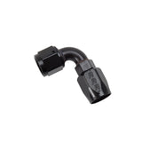 Russell Performance -8 AN Black 90 Degree Full Flow Hose End - 610175