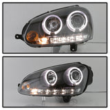 Spyder Volkswagen GTI 06-09/Jetta 06-09 Halogen Model Only - LED Halo DRL Black PRO-YD-VG06-HL-BK - 5012098