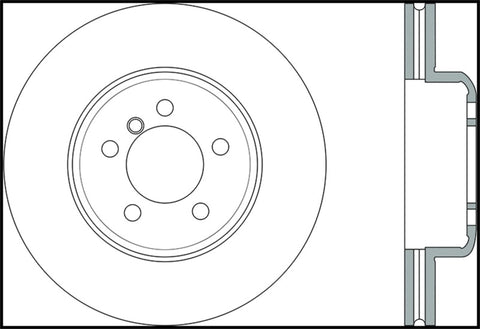 StopTech Sport 14-15 BMW 435i Right Front Slotted Brake Rotor - 126.34144SR