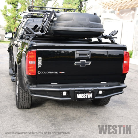 Westin 15-22 Chevrolet Colorado Outlaw Rear Bumper - Textured Black - 58-81055