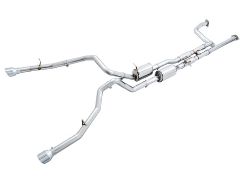 AWE Tuning 2021 RAM 1500 TRX 0FG Cat-Back Exhaust - Chrome Silver Tips - 3015-32004