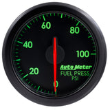 Autometer Airdrive 2-1/6in Fuel Pressure Gauge 0-100 PSI - Black - 9171-T