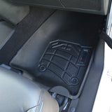 Westin 2014-2018 Jeep Wrangler/Wrangler Unlimited Wade Sure-Fit Floor Liners Front - Black - 72-110066