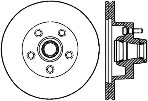 StopTech Slotted & Drilled Sport Brake Rotor - 127.63022R