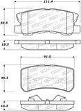 StopTech Street Brake Pads - 308.08680