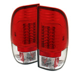 Spyder Ford Super Duty 08-15 Version 2 LED Tail Lights Red Clear ALT-YD-FS07-LED-G2-RC - 5029195