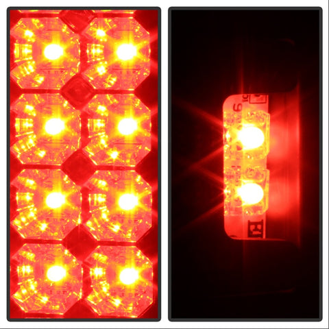 Spyder Ford F150 side 97-03/F250 Super Duty 99-07 LED Tail Lights Blk Smke ALT-YD-FF15097-LED-BSM - 5078179