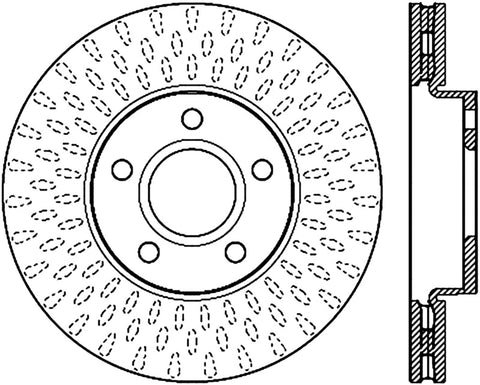 StopTech Slotted Sport Brake Rotor - 126.61100SR