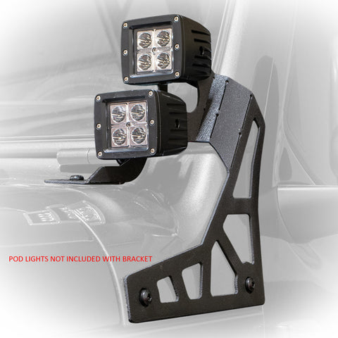 DV8 Offroad 2018+ Jeep Wrangler JL A-Pillar Pod Led Light Mount - LBJL-02