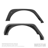 Westin 2020 Jeep Gladiator Tube Fenders - Rear - Textured Black - 62-1065