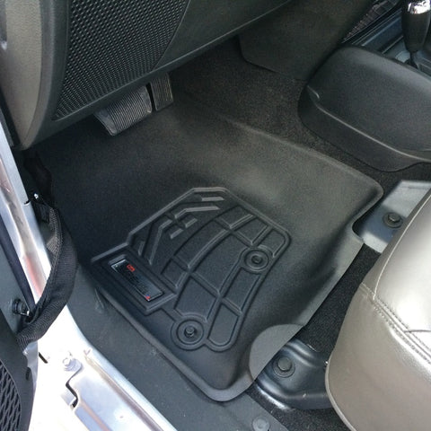 Westin 2014-2018 Jeep Wrangler/Wrangler Unlimited Wade Sure-Fit Floor Liners Front - Black - 72-110066