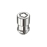 McGard Wheel Lock Nut Set - 4pk. (Cone Seat) 1/2-20 / 3/4 & 13/16 Dual Hex / 1.66in. Length - Chrome - 24198