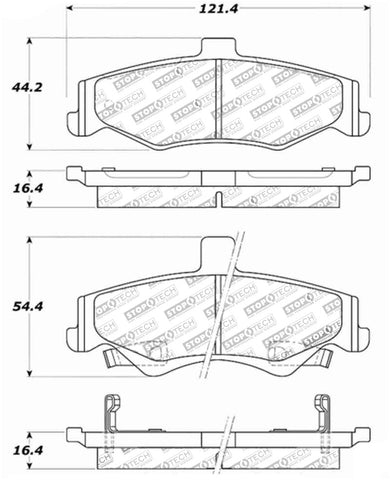 StopTech Street Touring Brake Pads - 308.07500