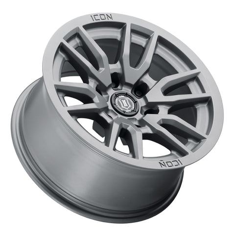 ICON Vector 6 17x8.5 6x5.5 25mm Offset 5.75in BS 95.1mm Bore Titanium Wheel - 2417859057TT