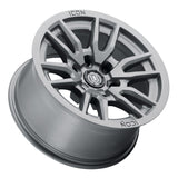 ICON Vector 6 17x8.5 6x120 0mm Offset 4.75in BS 67mm Bore Titanium Wheel - 2417859447TT