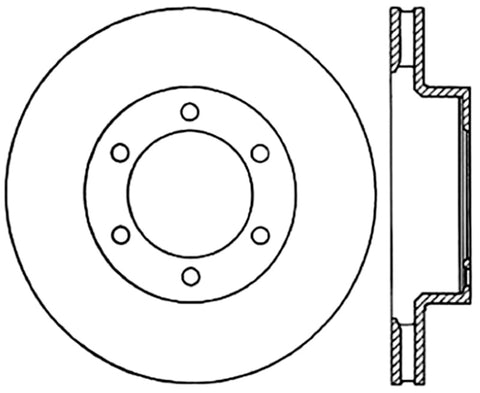 StopTech Power Slot 05-09 Toyota Tacoma/03-09 4 Runner Slotted Left Front Cryo Rotor - 126.44129CSL