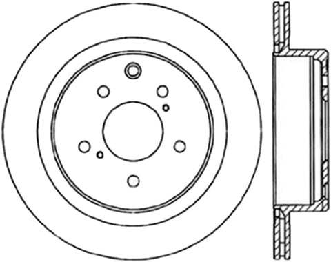 StopTech Power Slot 6/89-96 Nissan 300ZX Slotted & Drilled Right Rear Rotor - 127.42047R