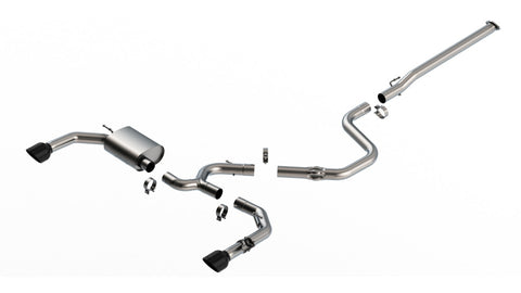 Borla 22-23 Hyundai Elantra N 2.0L 4 CYL. Turbo AT/MT ATAK Catback Exhaust Black Chrome - 140925BC