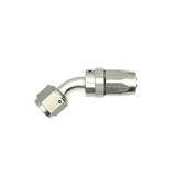 DeatschWerks 8AN Female Swivel 45-Degree Hose End CPE - 6-02-0806