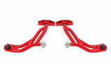 BMR 10-14 Ford Mustang Adj. Lower A-Arms w/ Delrin/Rod End / 19mm Tall Ball Joint - Red - AA757R