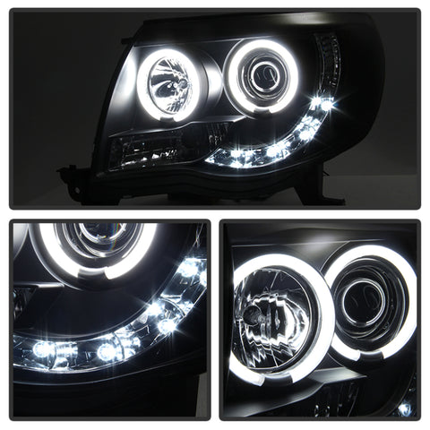 Spyder Toyota Tacoma 05-11 Projector Headlights CCFL Halo LED Blk Smke PRO-YD-TT05-CCFL-BSM - 5079046