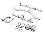 AWE Subaru BRZ/ Toyota GR86/ Toyota 86 Track Edition Cat-Back Exhaust- Chrome Silver Tips - 3020-32279