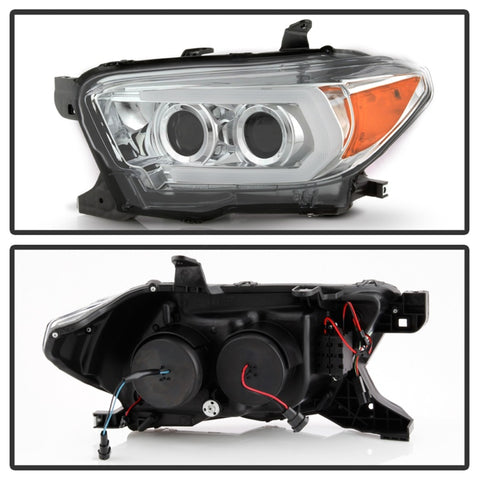 Spyder Signature Toyota Tacoma 16-18 (SR5 Model) Projector Headlights- Chrome (PRO-YD-TT16-LB-C) - 5085825