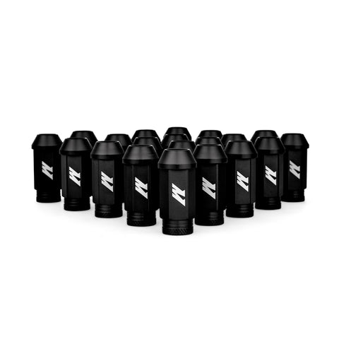 Mishimoto Aluminum Locking Lug Nuts M12x1.25 20pc Set Black - MMLG-125-20LBK