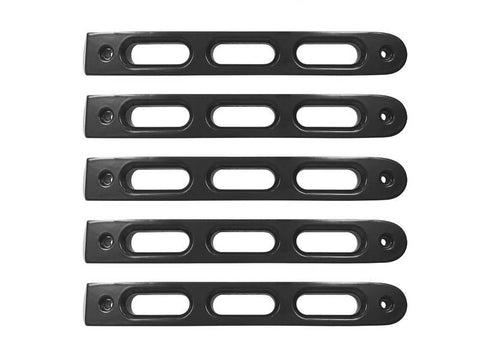 DV8 Offroad 2007-2018 Jeep JK Black Slot Style Door Handle Inserts - Set Of 5 - D-JP-190026-BK-5