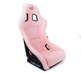 NRG FRP Bucket Seat Prisma Edition w/ Pearlized Back and Pink Alcantara (Medium) - FRP-303PK-PRISMA