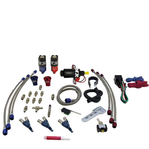 Nitrous Express Three Cyl Piranha Nitrous Kit w/o Bottle - 60033-00P