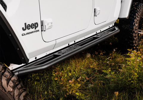 Rampage 20-22 Jeep Gladiator SRS Sidebar Rock Crawler Steps - Black - 88736