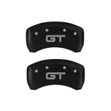 MGP Rear set 2 Caliper Covers Engraved Rear S197/GT Red finish silver ch - 10010RMG2RD