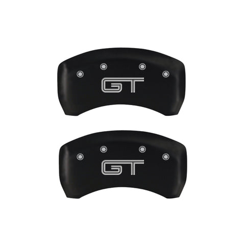 MGP Rear set 2 Caliper Covers Engraved Rear S197/GT Red finish silver ch - 10010RMG2RD