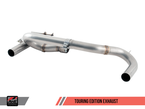 AWE Tuning BMW F3X 340i Touring Edition Axle-Back Exhaust - Chrome Silver Tips (90mm) - 3010-32032