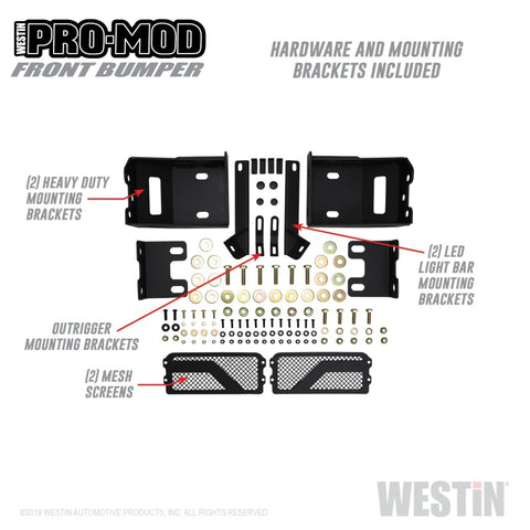 Westin 2020 Chevrolet Silverado 2500/3500 Pro-Mod Front Bumper - 58-41225